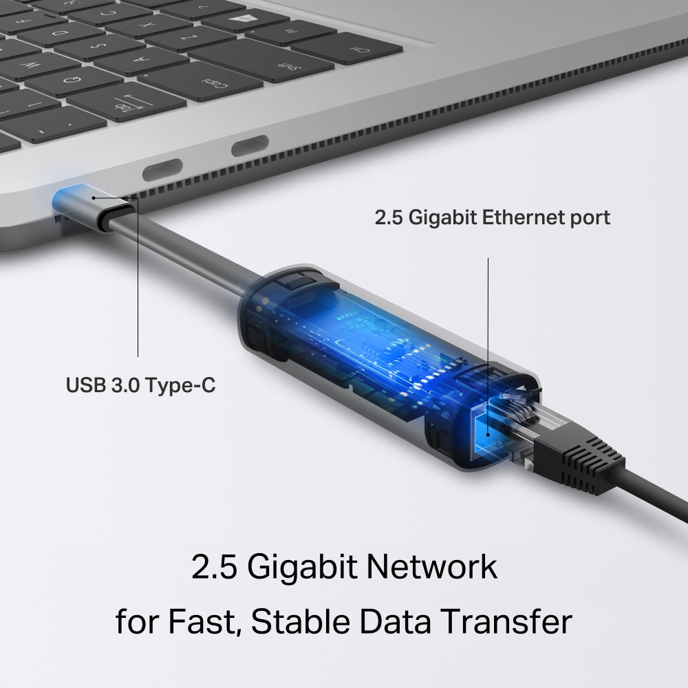 UE302C-Type-C to 2.5 Gigabit Ethernet Network Adapter