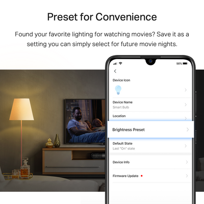 Tapo L510E-Smart Wi-Fi Light Bulb, Dimmable