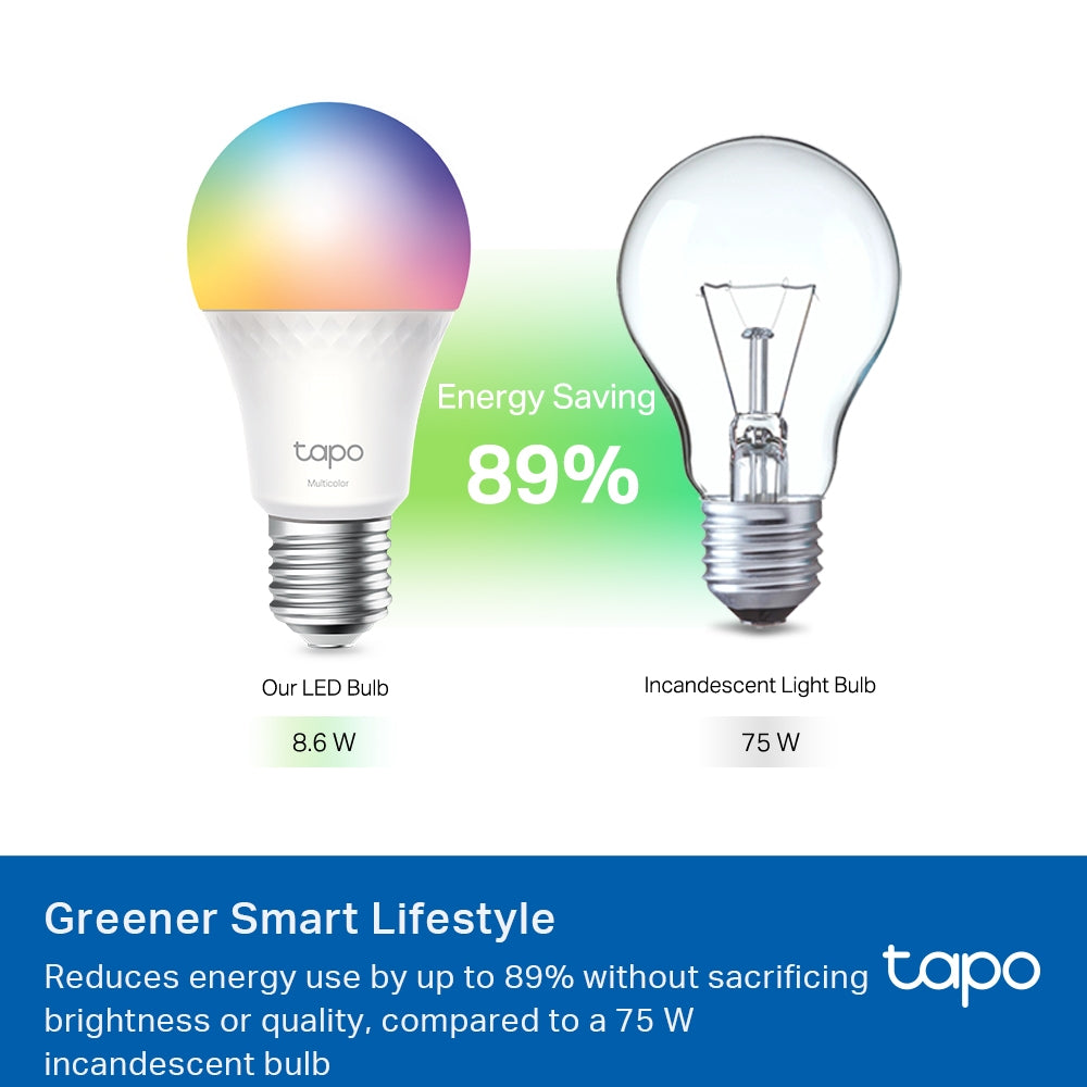 Tapo L535E-Smart WiFi Light Bulb, Multicolor