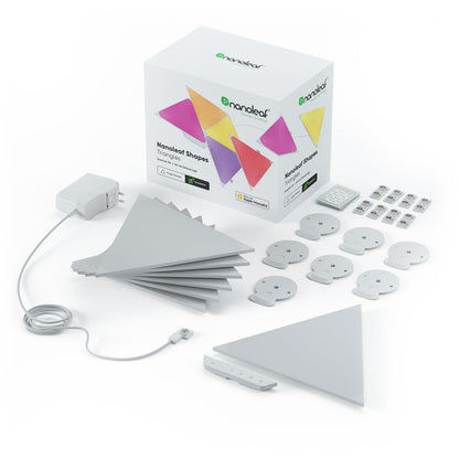 Nanoleaf - Shapes   Triangles   Starter   Kit 9 pack