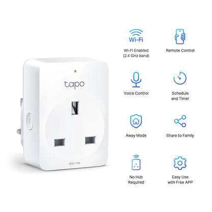 Tapo P100 (2-pack) Mini Smart Wi-Fi Socket