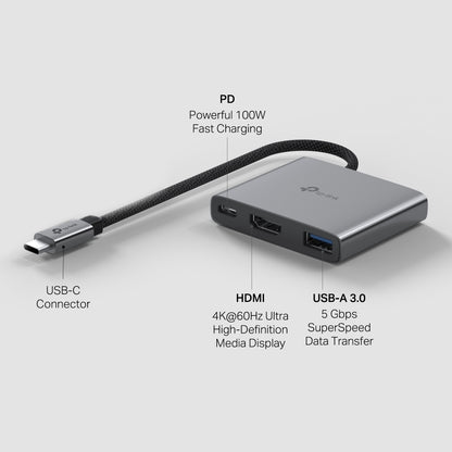 UH3020C-USB Type-C 3-in-1 Hub